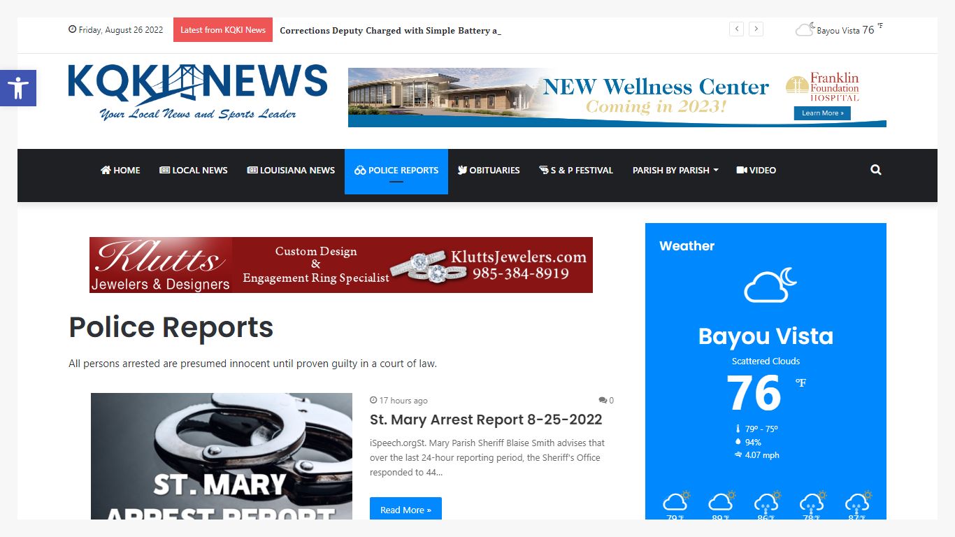 Police Reports – KQKI News